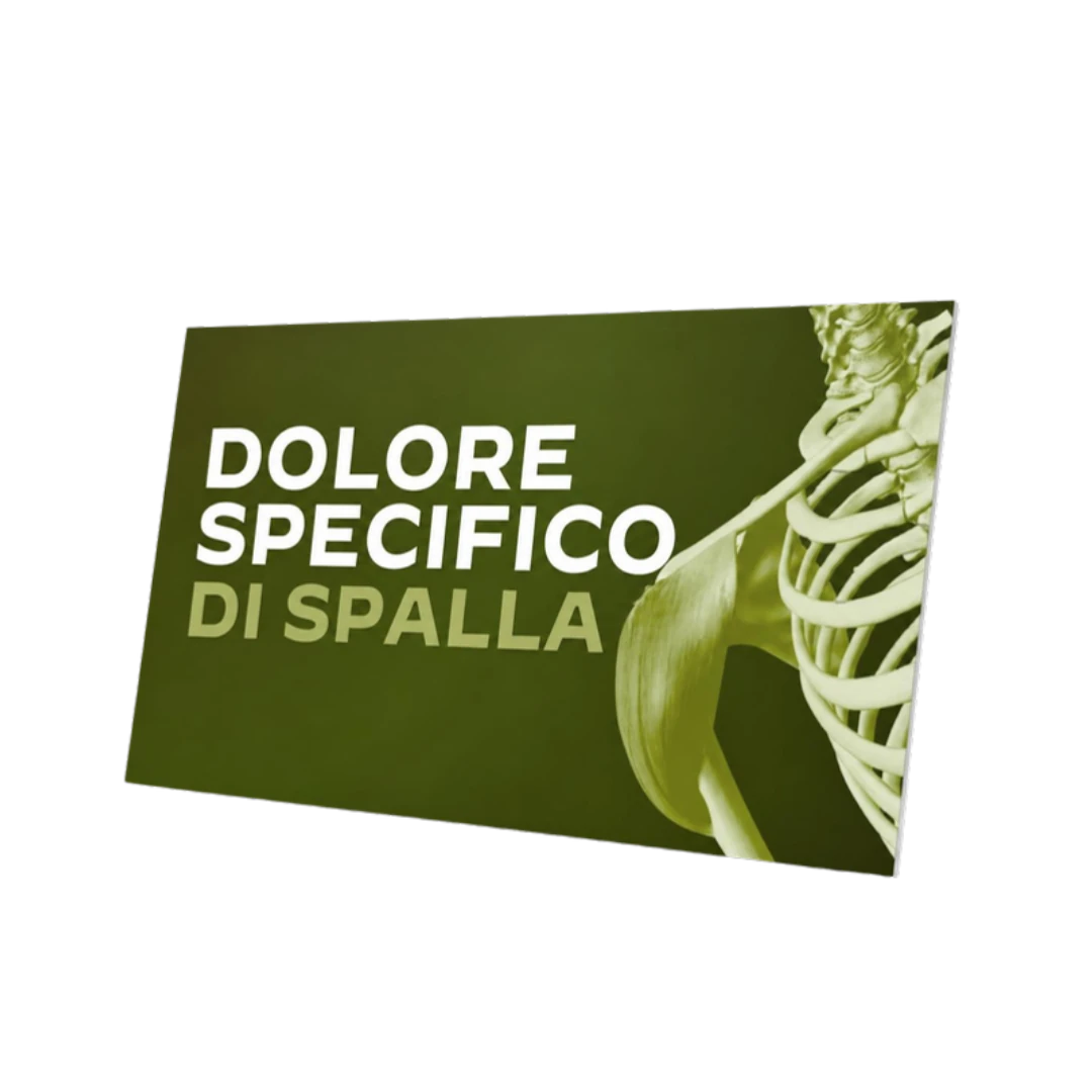 Mockup 3D dell'attestato di partecipazione del corso Dolore Specifico di Spalla