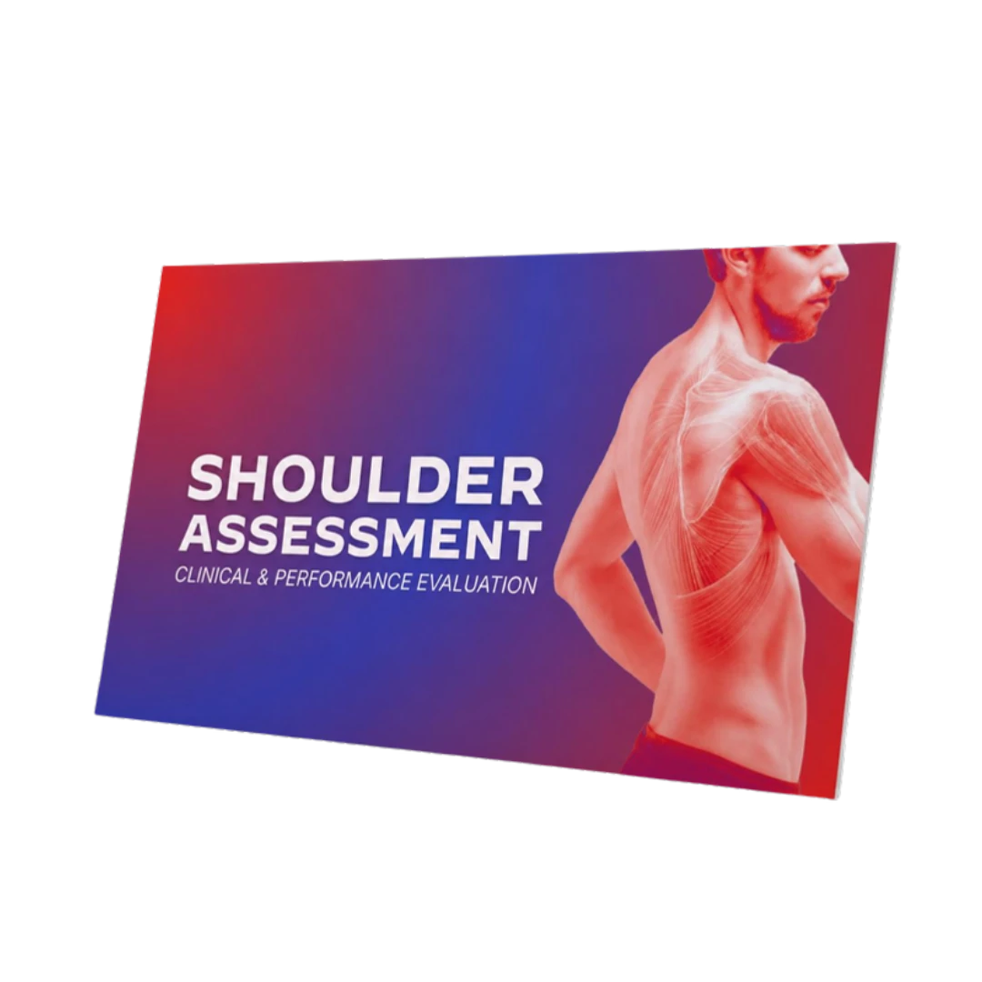 Mockup 3D dell'attestato di partecipazione del corso Shoulder Assessment