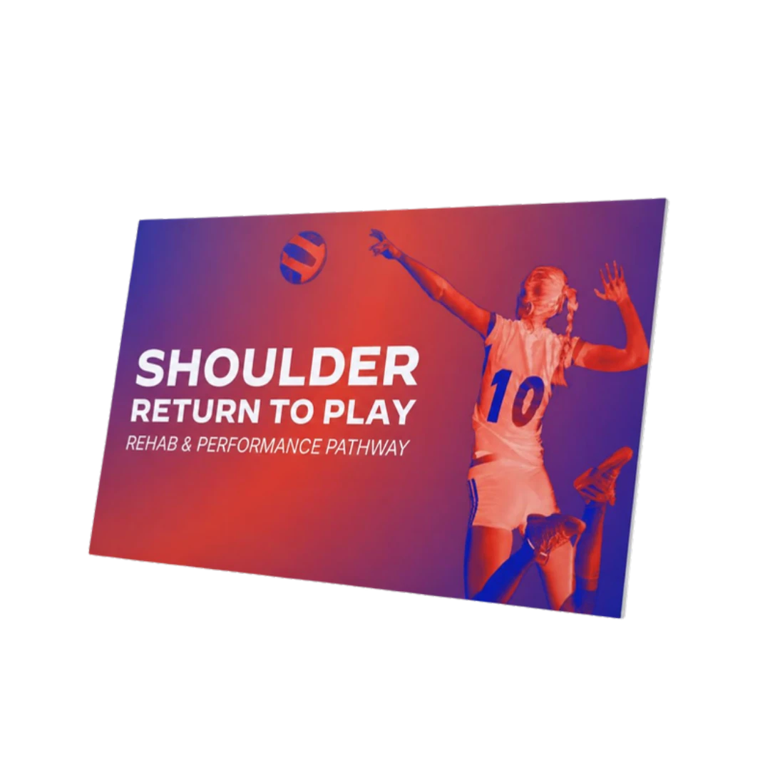 Mockup 3D dell'attestato di partecipazione del corso Shoulder Return to Play