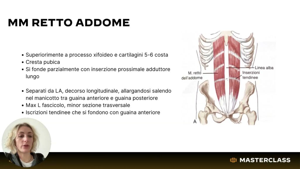 Screenshot lezione - Masterclass Diastasi